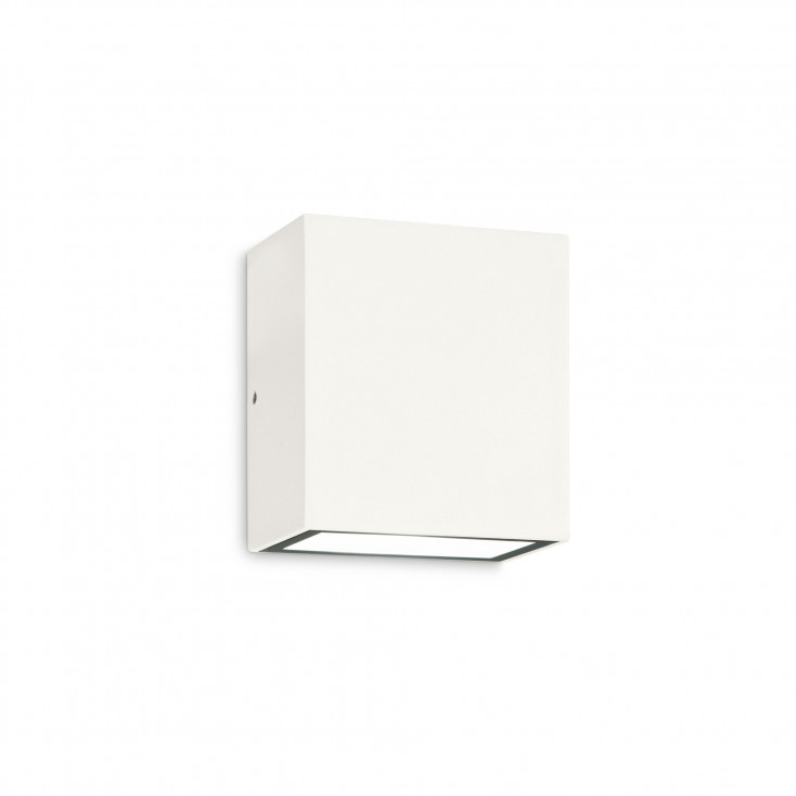 Applique a led esterno struttura in alluminio e doppio diffusore in vetro