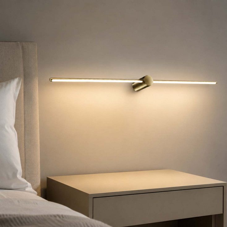 Applique a led grande con struttura in alluminio dal design moderno