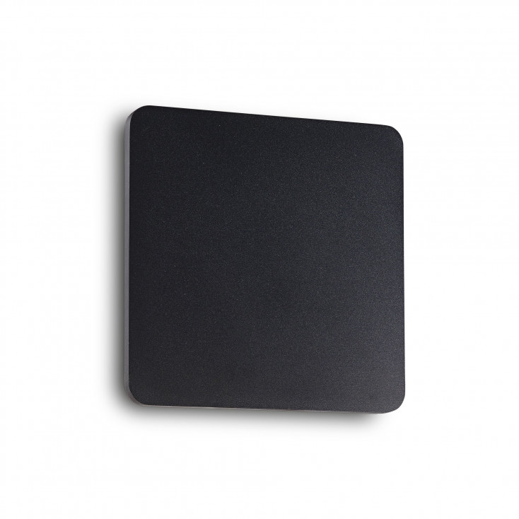 Applique a led quadrata struttura grande in alluminio e diffusore in acrilico