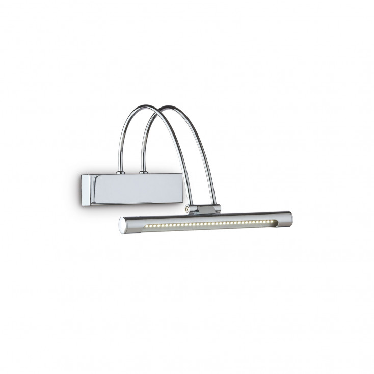 Applique con diffusore a led corto inclinabile e struttura in metallo