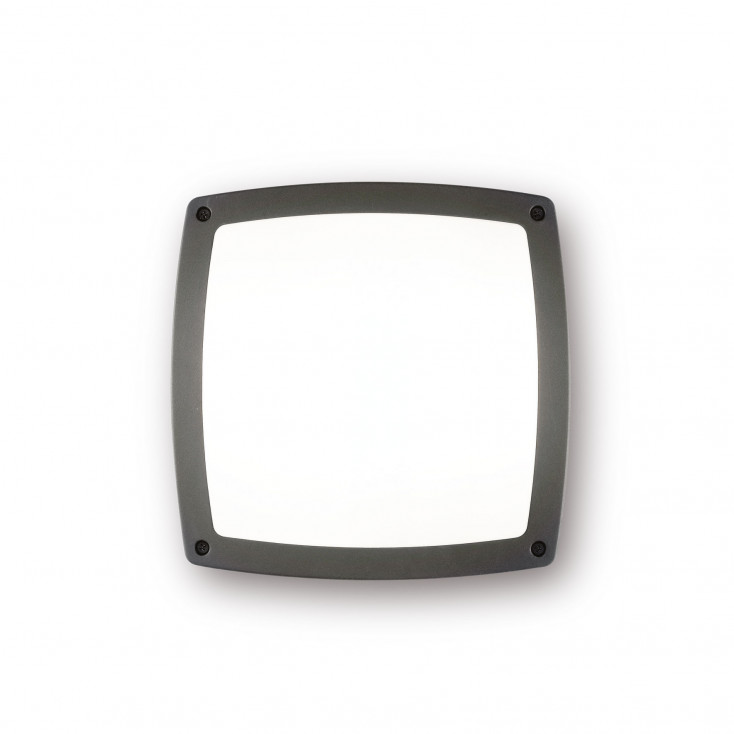 Applique da esterno con struttura in alluminio e diffuosre in pvc