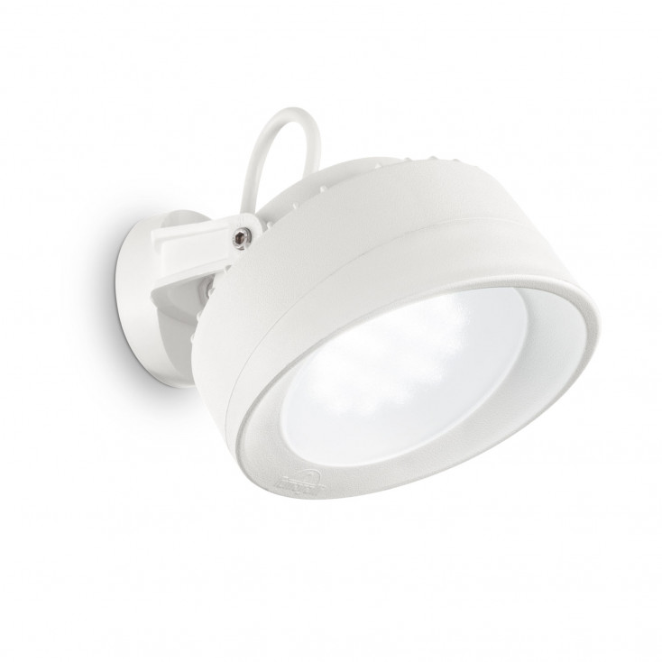 Applique da esterno con struttura in resina e diffusore orientabile