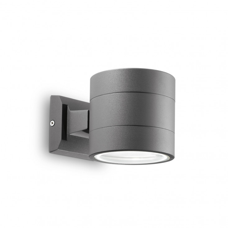 Applique da esterno in alluminio con doppio diffusore in vetro pirex