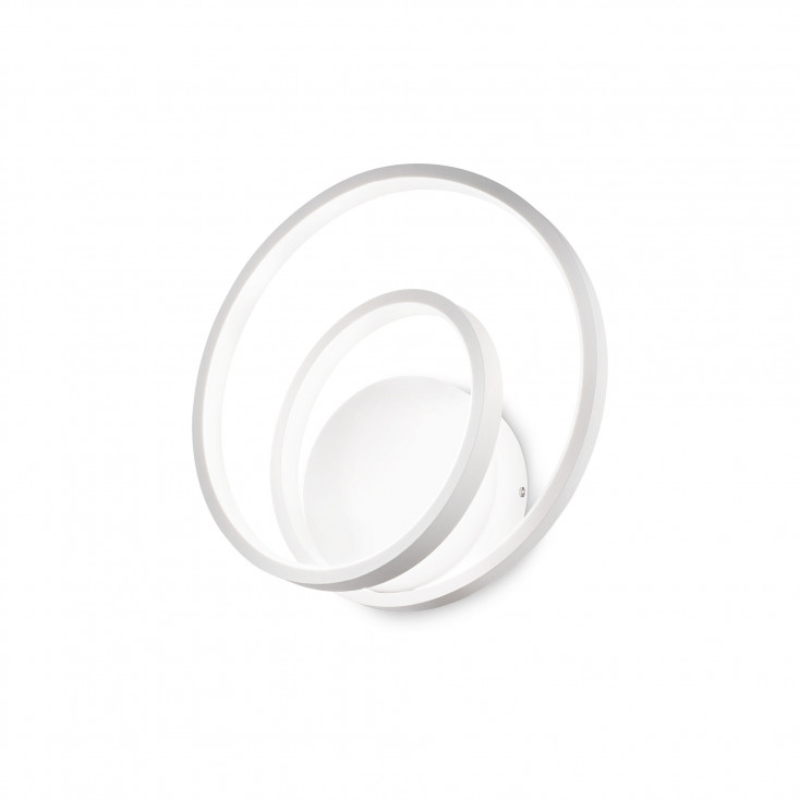 Applique da parete a led con montatura in metallo e diffusore in acrilico