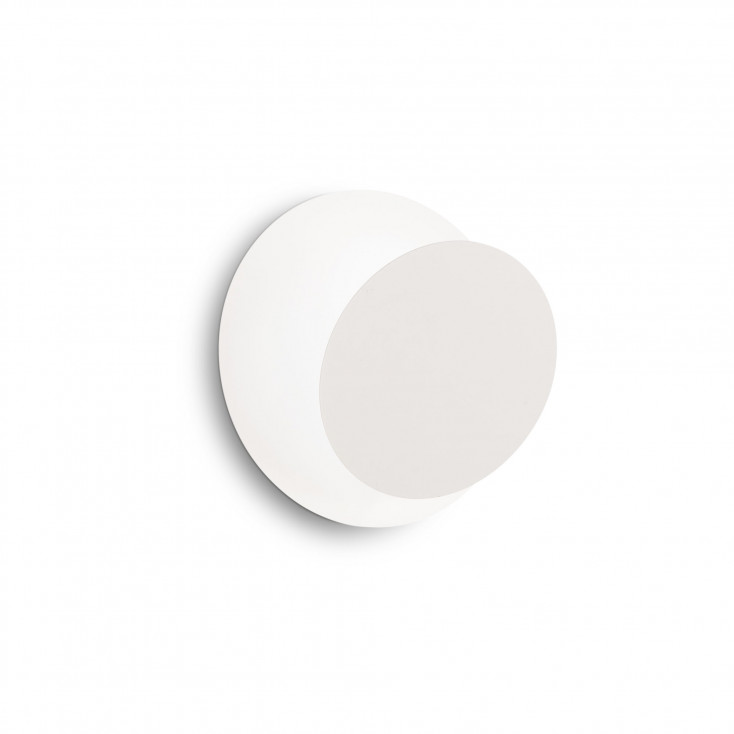 Applique da parete a led con struttura in metallo a disco