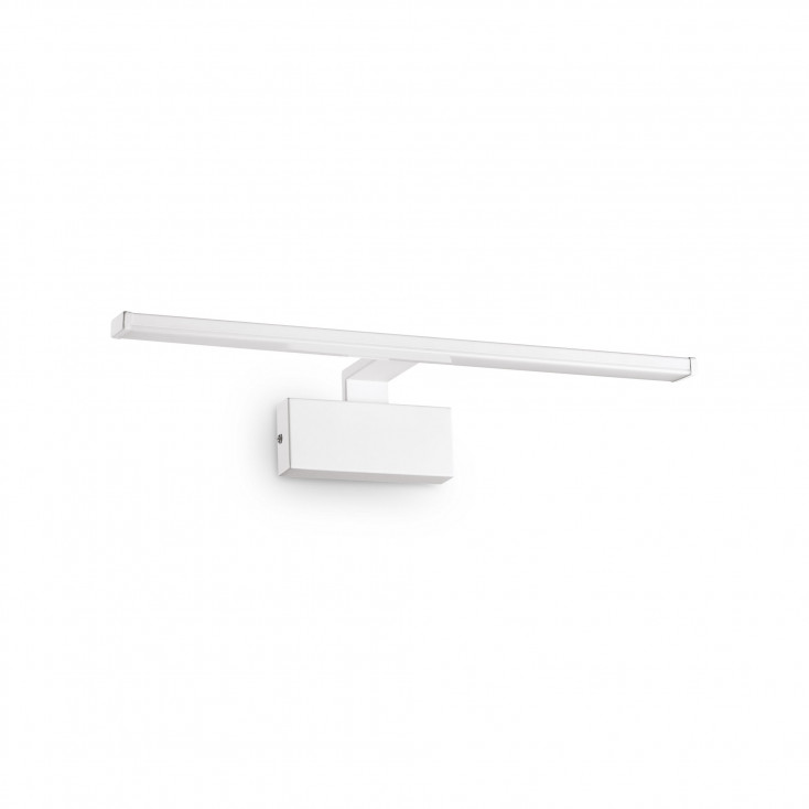 Applique da parete a led struttura in metallo e diffusore satinato