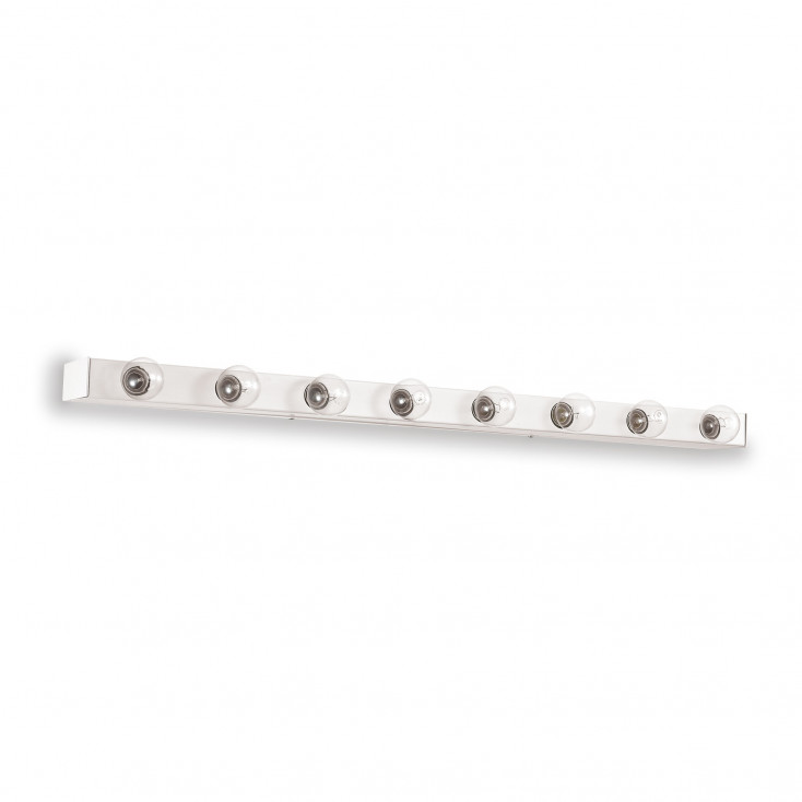 Applique lunga con struttura lineare in metallo dal design moderno