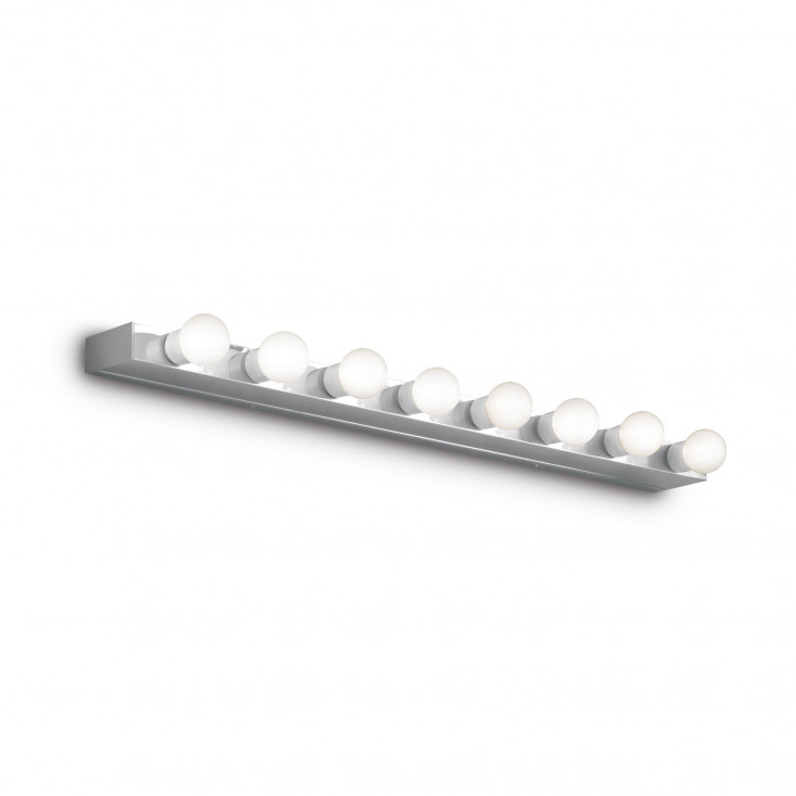 Applique lunga con struttura lineare in metallo dal design moderno