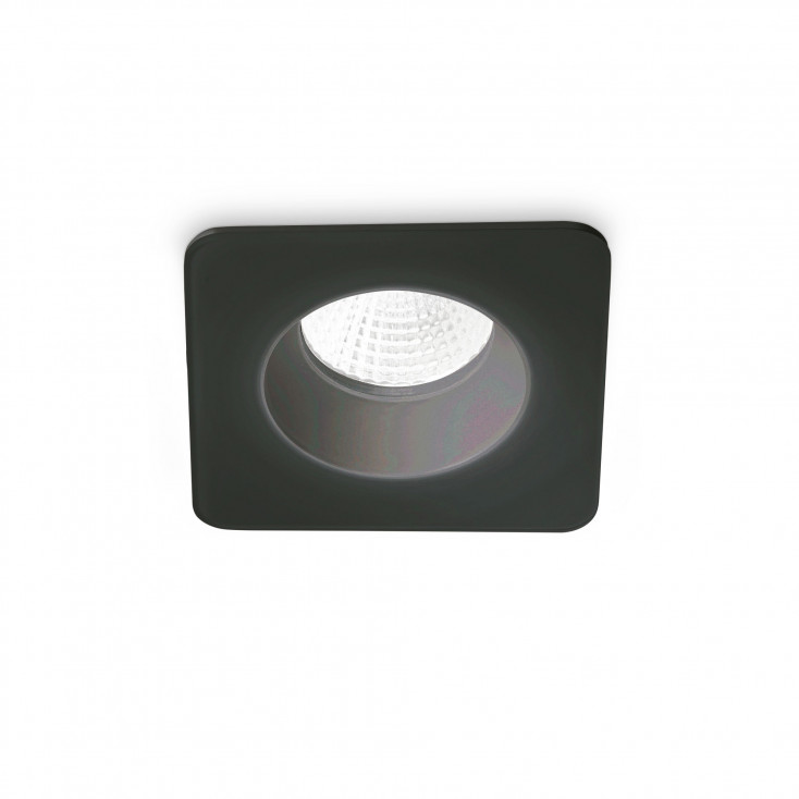Faretto da incaso a led con struttura in alluminio quadrata