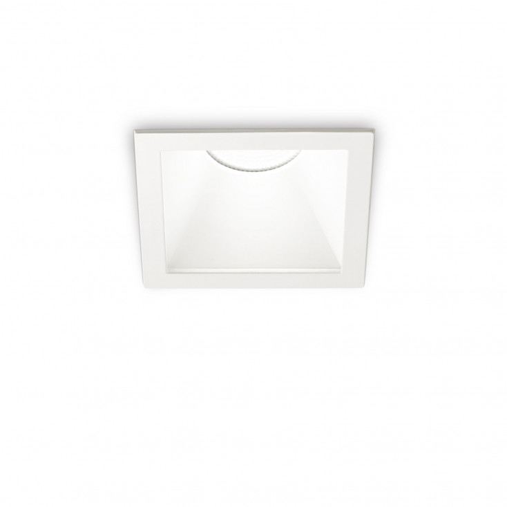 Faretto da incasso a led con struttura in allumnio quadrato