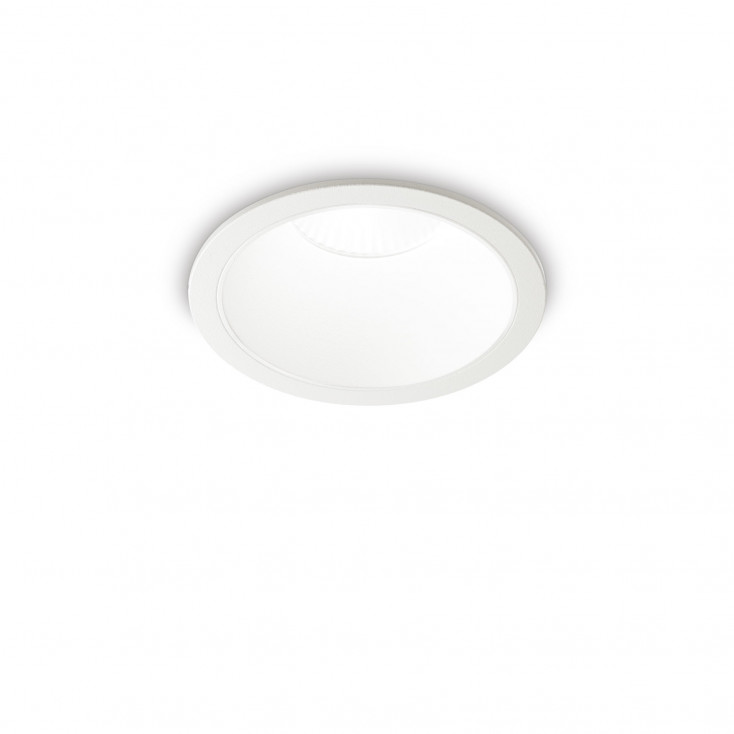 Faretto da incasso medio a led con struttura in allumnio rotondo