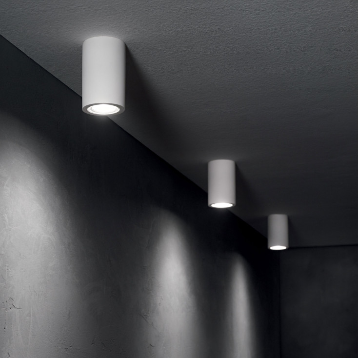 Faretto da soffitto con struttura rotonda in gesso dal design moderno
