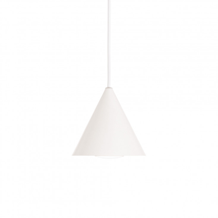 Lampada a sospenione moderna piccola con diffusore in metallo verniciato