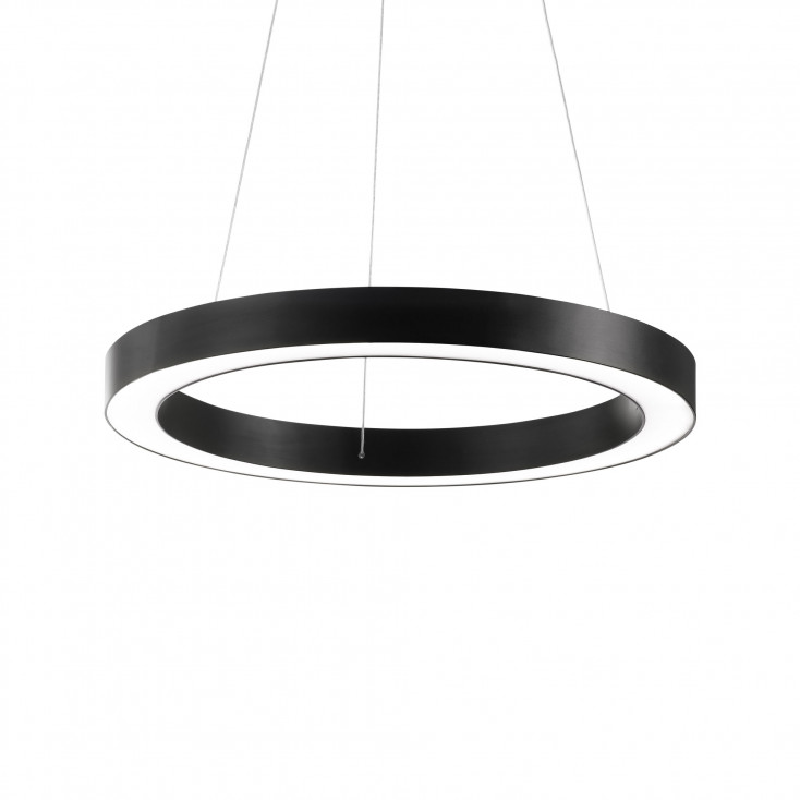 Lampada a sospensione a led in allumino con diffusore in acrilico grande