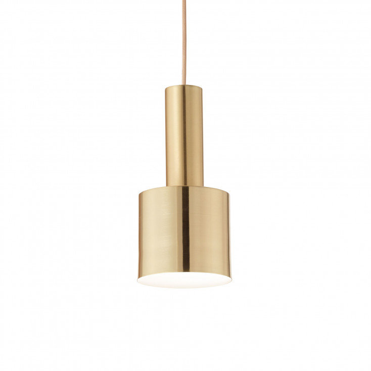 Lampada a sospensione con singolo diffusore in metallo dal design moderno