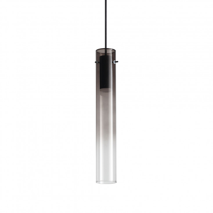 Lampada a sospensione con singolo diffusore in vetro dal design moderno