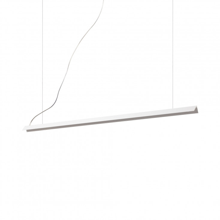 Lampada a sospensione da cucina struttura in alluminio e diffusore a led