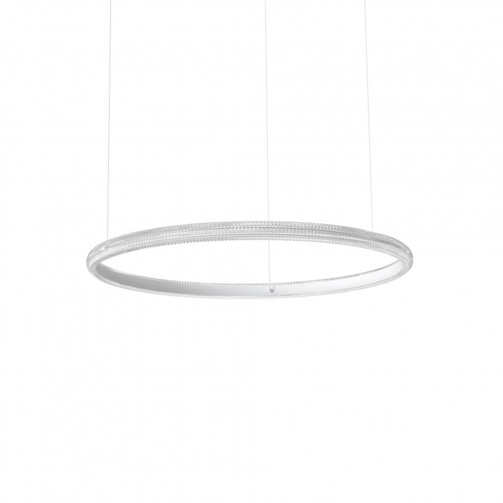 Lampada a sospensione grande in alluminio con diffusore a led