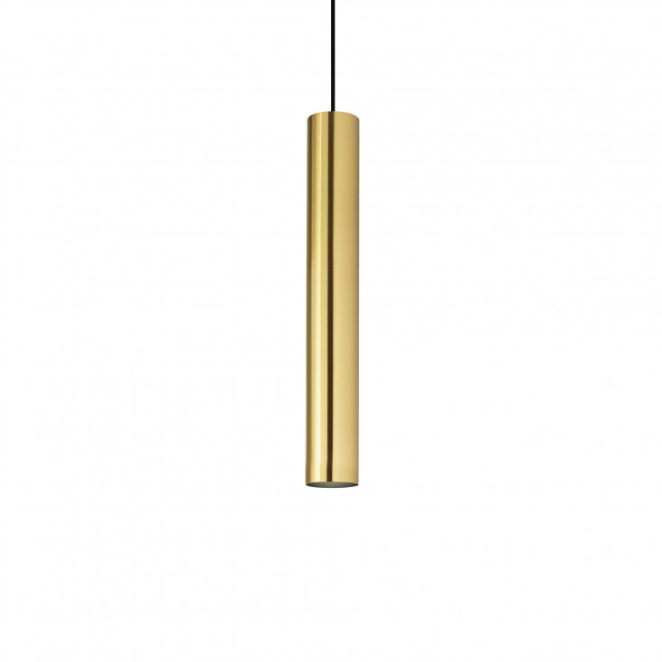 Lampada a sospensione in metallo con singolo diffusore dal design moderno