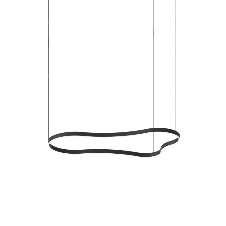 Lampada a sospensione LED grande con struttura in alluminio dal design moderno