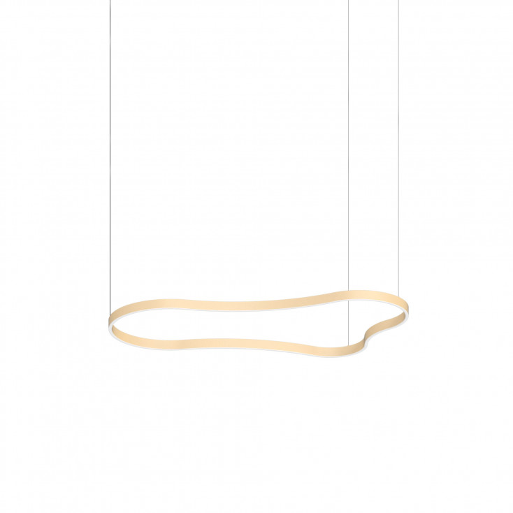 Lampada a sospensione LED grande con struttura in alluminio dal design moderno