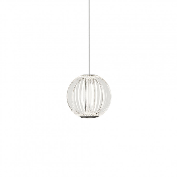 Lampada a sospensione singola a LED struttura in metallo e diffusore in acrilco