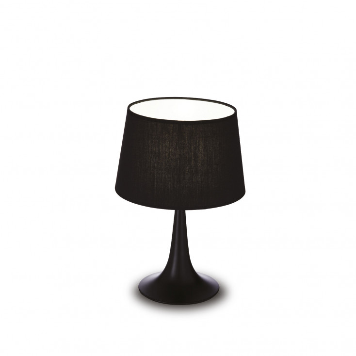 Lampada da comodino in metallo con diffusore in lamina di PVC