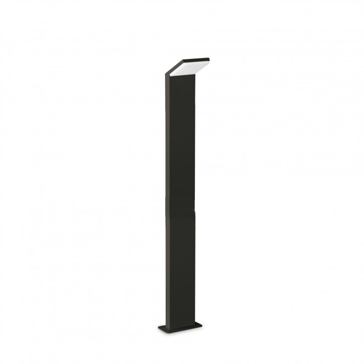 Lampione da giardino a led struttura alta in alluninio e diffusore in acrilico