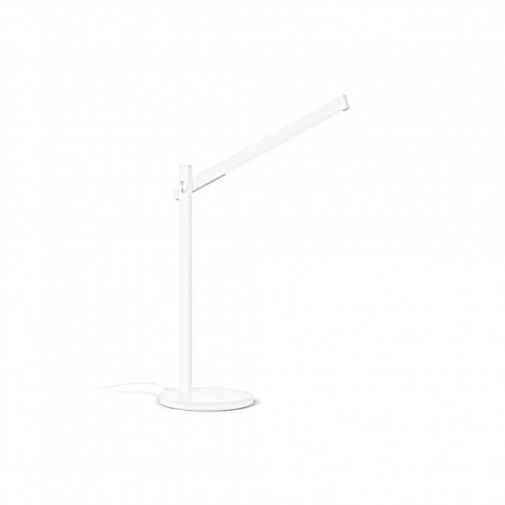 Lampada da scrivania struttua in alluminio con diffusore a led dimmerabile