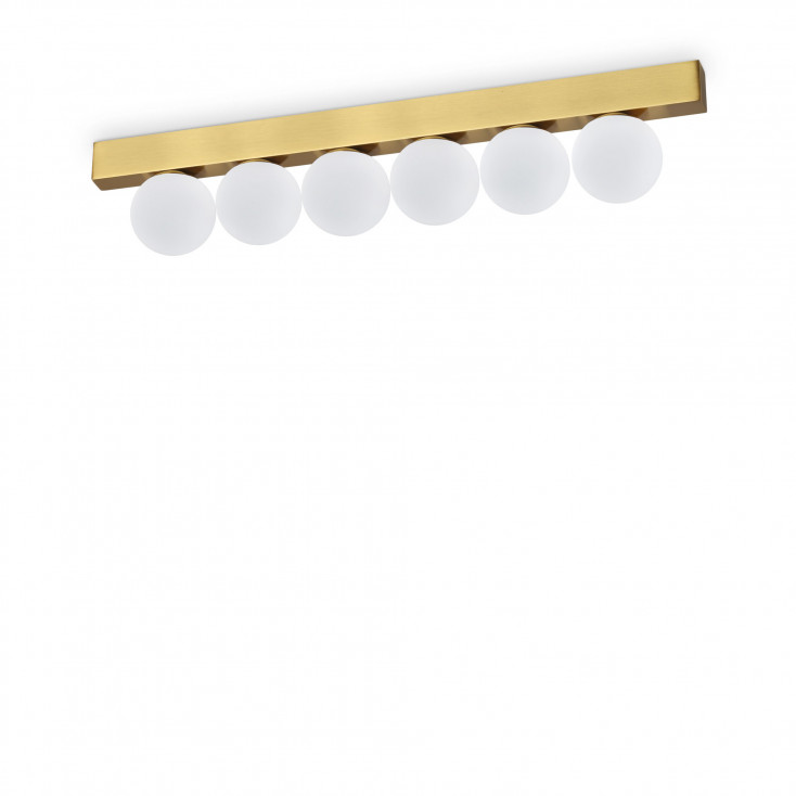 Lampada da soffitto lunga a led in metallo con diffusori lineari in acrilico