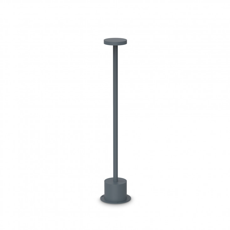Lampada da tavolo a led dimmerabile con struttura in alluminio alta e stretta