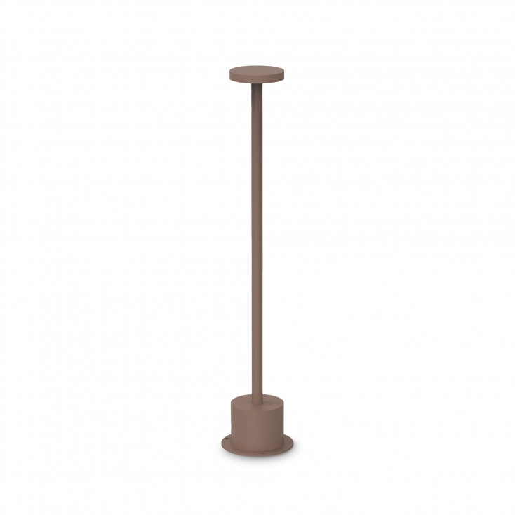 Lampada da tavolo a led dimmerabile con struttura in alluminio alta e stretta
