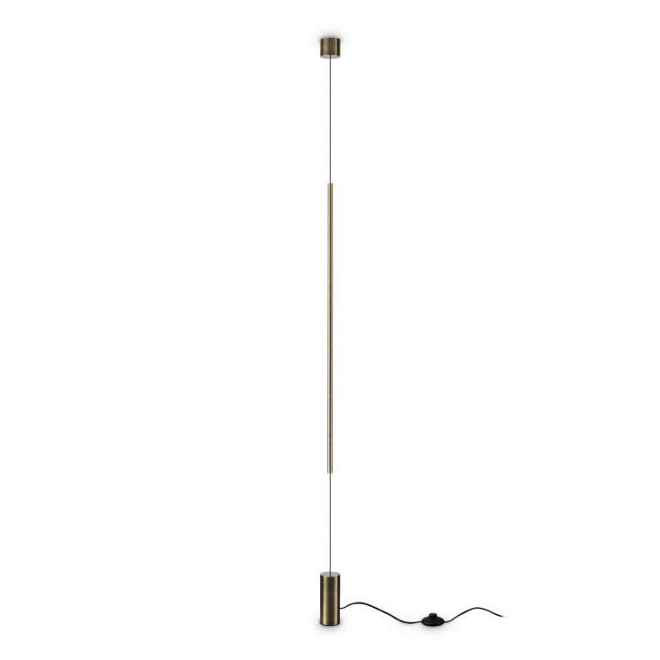Lampada da terra a led con struttura in metallo e diffusore in policarbonato