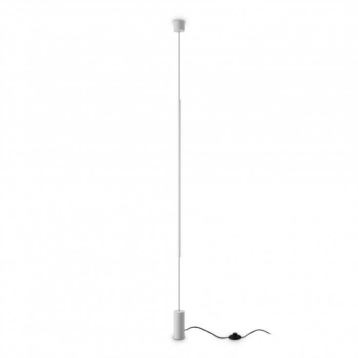 Lampada da terra a led con struttura in metallo e diffusore in policarbonato