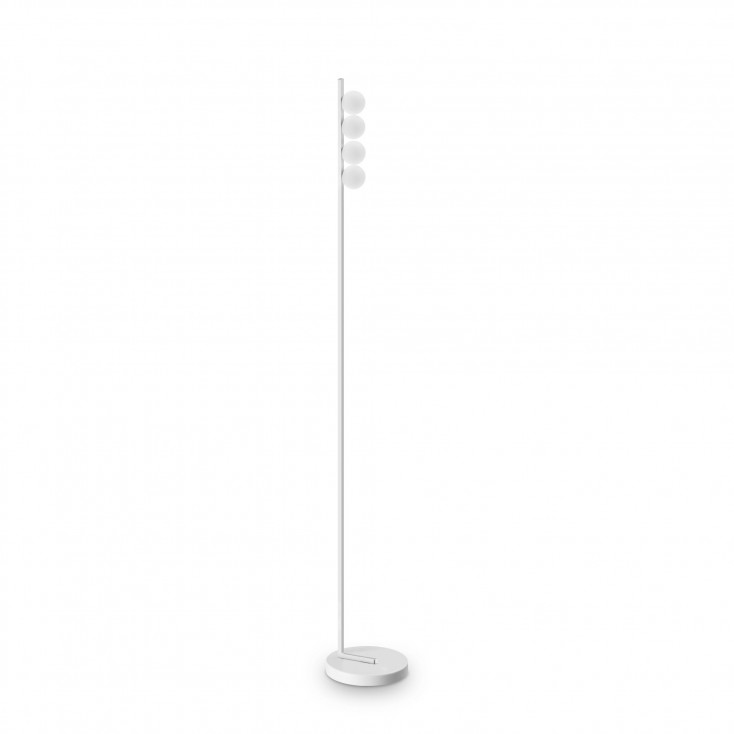 Lampada da terra a led con struttura in metallo e diffusori in acrilico