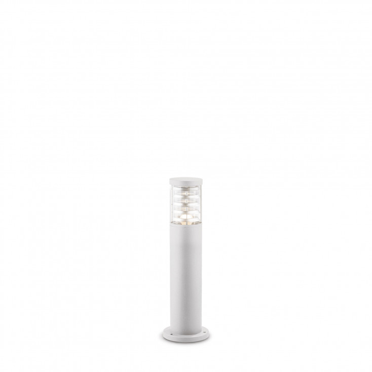 Paletto luce da giardino con struttura bassa in alluminio e diffusore in vetro