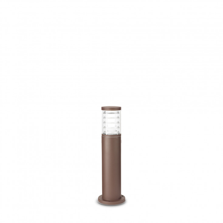Paletto luce da giardino con struttura bassa in alluminio e diffusore in vetro