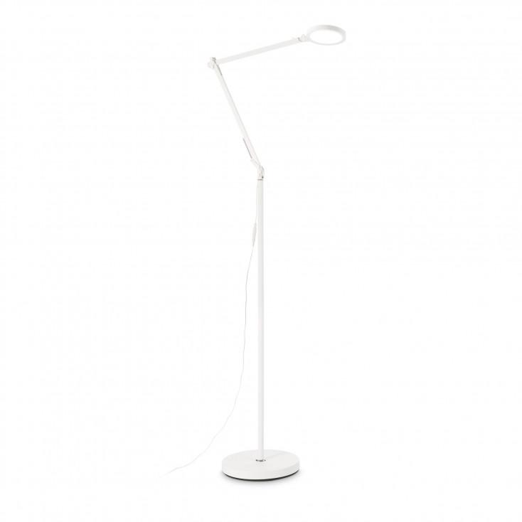 Piantana a led con struttura in alluminio e diffusore orientabile