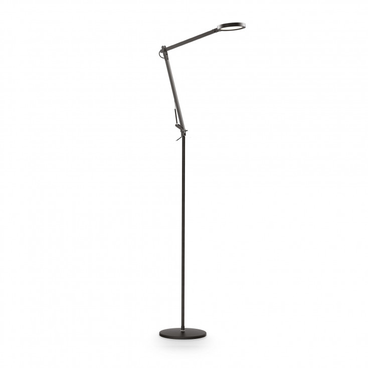 Piantana a led con struttura in alluminio e diffusore orientabile