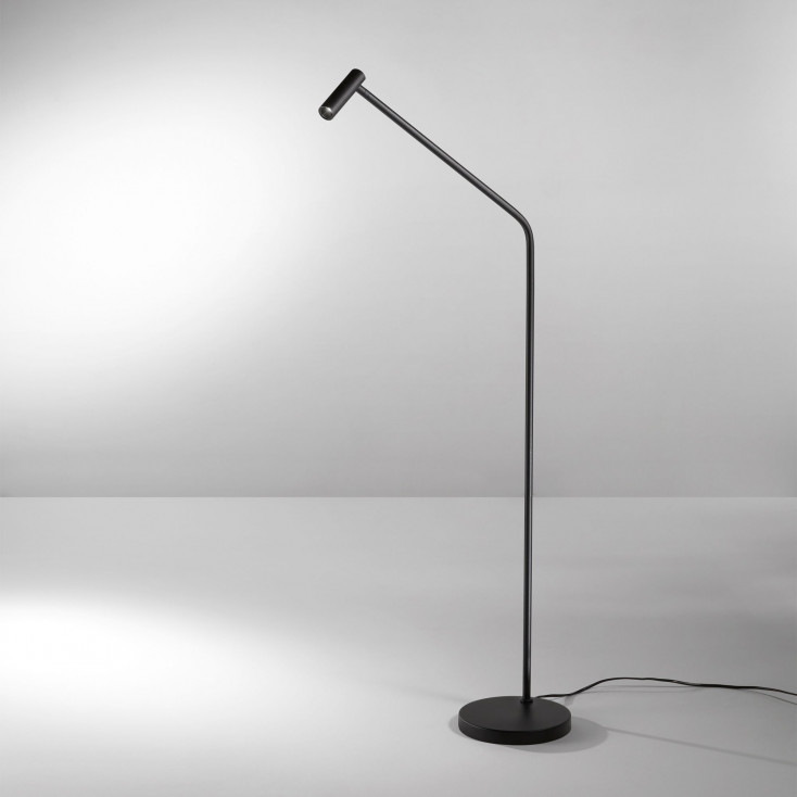 Piantana a led moderna con struttura in metallo e diffusore orientabile