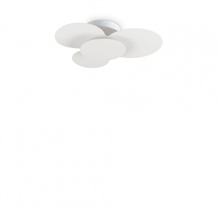 Plafoniera a led con struttura in metallo dal design moderno