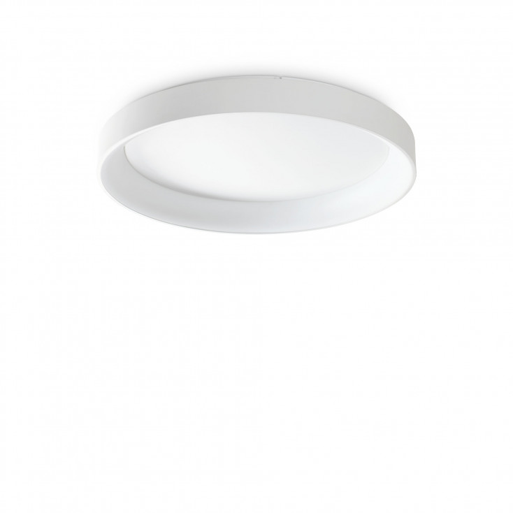 Plafoniera a led grande con struttura in metallo e diffusore rotondo