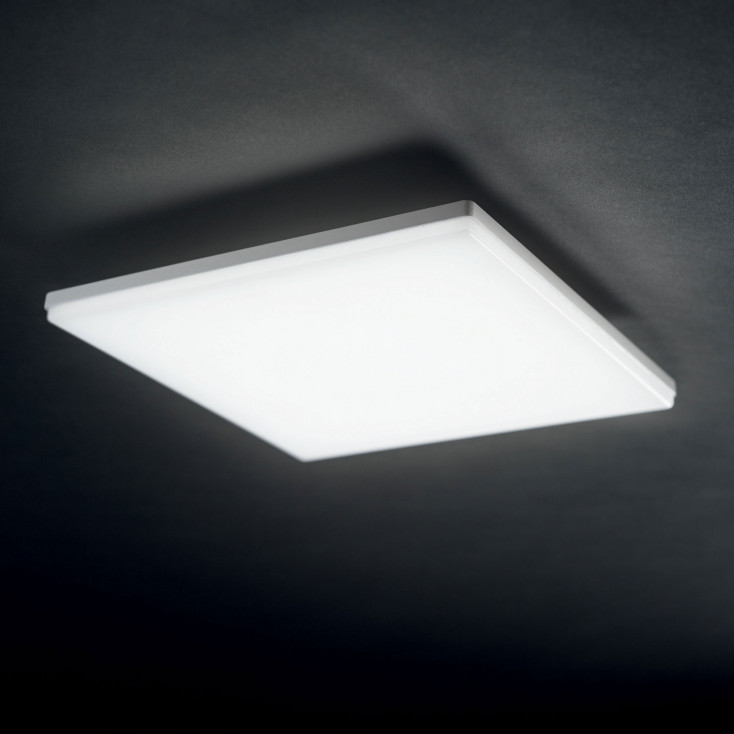 Plafoniera da esterno quadrata in alluminio con diffusore a led in acrilico