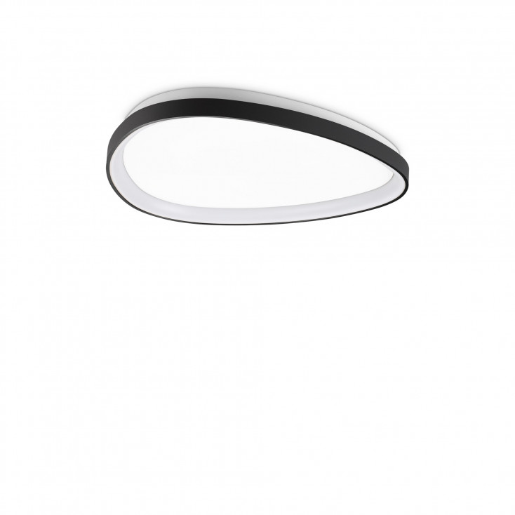 Plafoniera media a led con struttura in metallo e diffusore in policarbonato