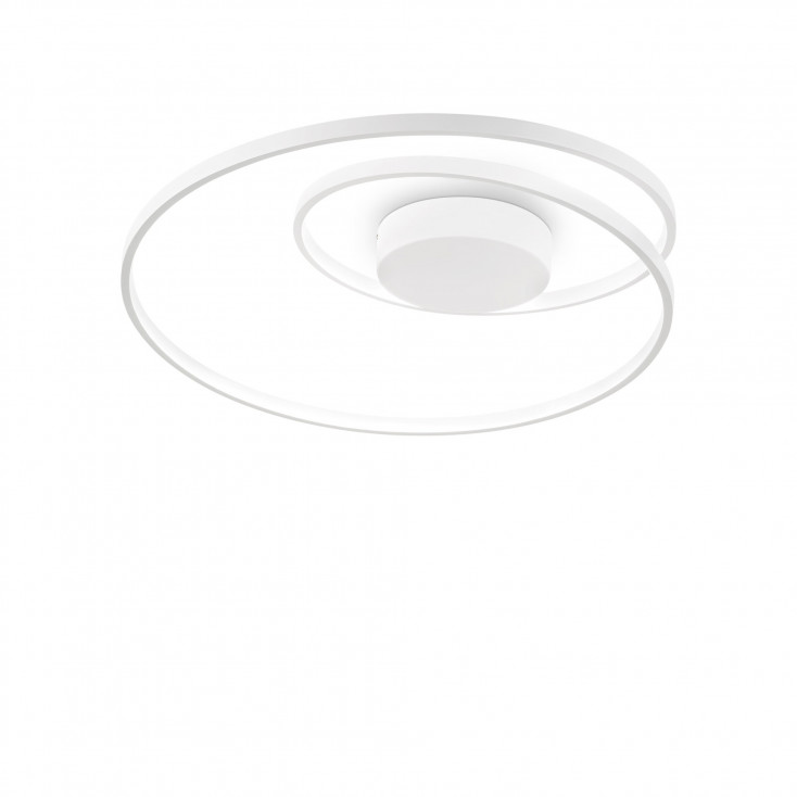 Plafoniera moderna a led circolare montatura in metallo e diffusore in acrilico