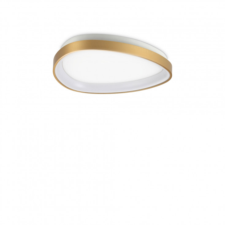 Plafoniera piccola a led con struttura in metallo e diffusore in policarbonato