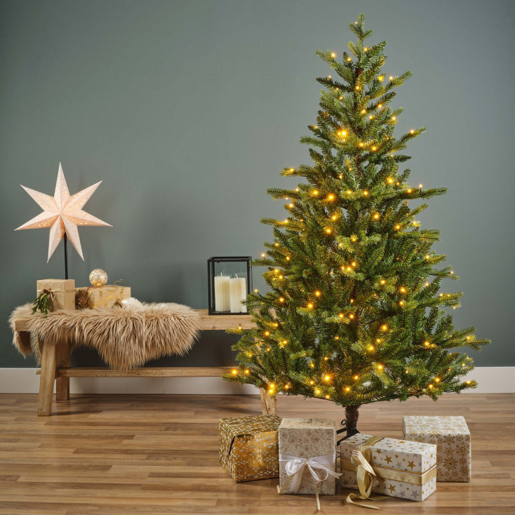 Albero di natale da interno con 320 led h.180