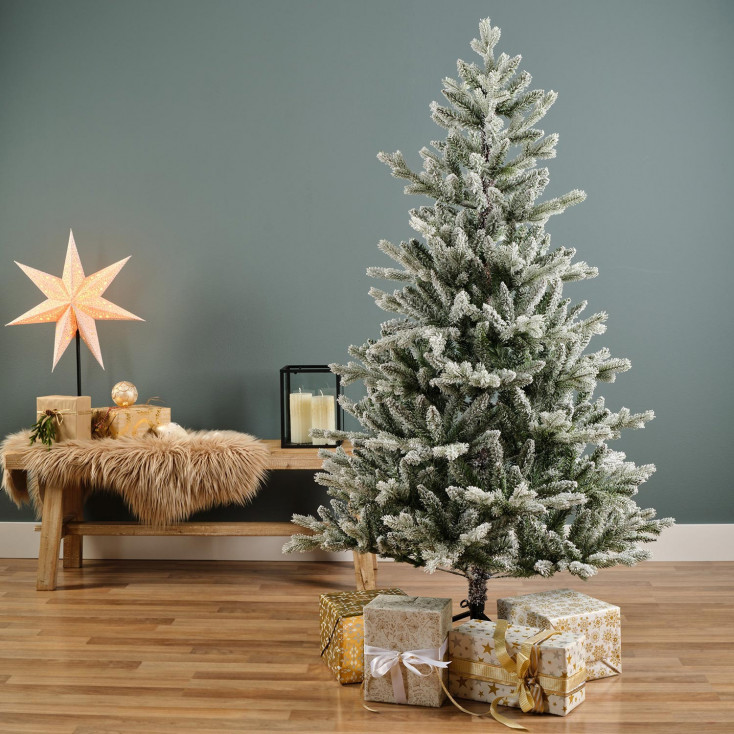 Albero di natale Pino di Allison innevato h.150
