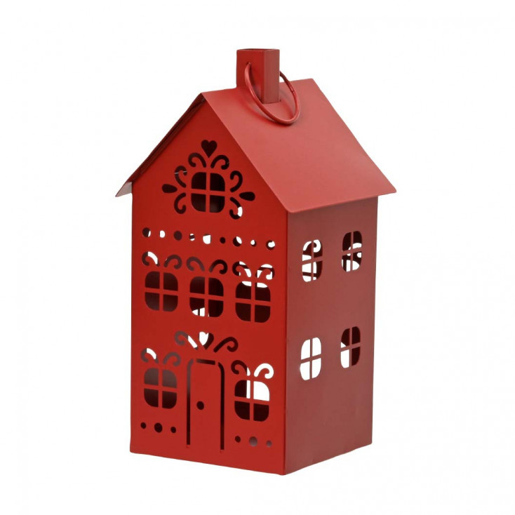 Casetta in metallo porta tealight