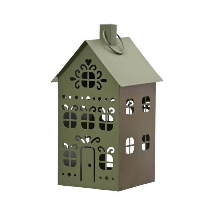 Casetta in metallo porta tealight